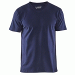 T-SHIRT COL V MARINE TAILLE XS - BLAKLADER