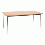 TABLE SLIM GRIS 160X80X75CM