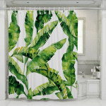 1PC PLANTES VERTES RIDEAU DE DOUCHE, RIDEAU DE DOUCHE PLANTE, RIDEAU DE DOUCHE FEUILLE, RIDEAU DE DOUCHE BOTANIQUE, RIDEAU DE DOUCHE JUNGLE 71X71