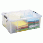 BOÎTE DE RANGEMENT PLASTIQUE 51 L WHITEFURZE ALLSTORE - INCOLORE