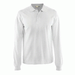 POLO MANCHES LONGUES BLANC TAILLE L - BLAKLADER