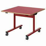 TABLE MALIBU RAB. 80X80 T3 DL ST ALAISÉ ROUG U321/ROUGE 3020