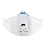 3M MASQUE ANTI POUSSIÈRE PLIABLE FFP2 AVEC SOUPAPE - BLANC - LOT DE 2