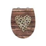 WENKO - ABATTANT CURLY HEART SURFACE AVEC RELIEF