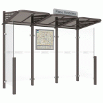 ABRI BUS CONVIVIALE 3 M BARDAGES LATÉRAUX - GRIS PROCITY - PROCITY