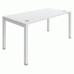 BUREAU DROIT ASTRO ARCHE 160X70 BLANC/BLANC - BURONOMIC