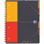 CAHIER ORGANISERBOOK INT + PERF A4+ 160 PAGES 80G GRIS - OXFORD