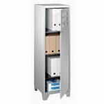 CASIER MÉTAL COLOR H 133,5 CM GRIS CLAIR