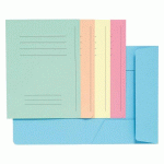 CHEMISE DOSSIER 3 RABATS EXACOMPTA 24 X 32 CM ASSORTIES - PAQUET DE 50