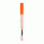 LOT DE 6 - DARWI MARQUEUR PEINTURE SUR CUIR POINTE CONIQUE FINE 2MM - ORANGE