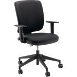SIÈGE DE BUREAU EROS - TISSU REMBOURRÉ - NOIR