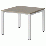 TABLE MALIBU 80X80 T3 SOUDÉ STR ABS GRIS U727/BLC 9016