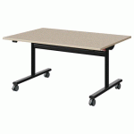 TABLE MALIBU RAB. 120X80 T3 DL ST ISO BEI 1460/BEI NOIR 9005