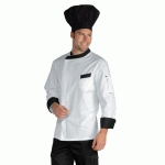 VESTE DE CUISINE DURANGO BLANCHE NOIR