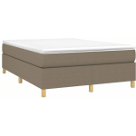 VIDAXL - SOMMIER � LATTES DE LIT TAUPE 140X200 CM TISSU