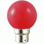 AMPOULE LED GLOBE B22 1W ROUGE VISION-EL 7642C