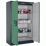 ARMOIRE SÉCURITÉ Q-CLASSIC-90 Q90.195.120 GRIS/VERT - MANUTAN COLLECTIVITÉS