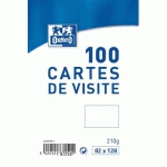 CARTES DE VISITE OXFORD - 210G - 82X128 MM - BOÎTE DE 100