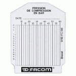 FACOM 1 SACHET DE 100 FICHES DE CONTRÔLE - DIESEL FACOM
