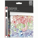 FEUTRE FIN COLOUR GRAPHIX DOODLE SUPREME PAR 12