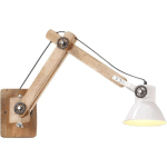 LES TENDANCES - LAMPE MURALE STYLE INDUSTRIEL BLANC ROND E27