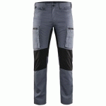 PANTALON DE TRAVAIL SERVICES STRETCH GRIS/NOIR TAILLE 40C - BLAKLADER