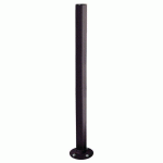 POTELET INCLINABLE AMORTICHOC INOX BROSSÉ - ZINC NOIR 9005 - PROCITY