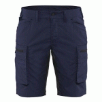 SHORT SERVICES STRETCH FEMME MARINE/NOIR TAILLE 50 - BLAKLADER