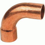 10 X COUDE CUIVRE 90° GRAND RAYON M/F 1ACU - DIAMÈTRE 16 MM BRICOZOR