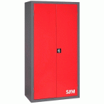ARMOIRE HAUTE D'ATELIER MÉTALLIQUE - 1980X1000X550MM - 2640 SAM OUTILLAGE