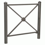 BARRIÈRE PROVINCE ROSACE 1.07 M AGORA - ZINC GRIS PROCITY - PROCITY