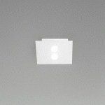 ICONE SLIM - PETIT PLAFONNIER LED À 2 LAMPES. BLANC