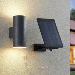 LINDBY MAURUN APPLIQUE SOLAIRE LED, ANTHRACITE