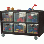 MEUBLE DE RANGEMENT MOBILE COLORIS GRIS CLAIR - MANUTAN COLLECTIVITÉS