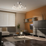 NÄVE PLAFONNIER LED FESTOS, NICKEL MAT, DIMMABLE