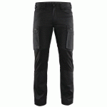 PANTALON DE TRAVAIL SERVICES STRETCH NOIR TAILLE 54 - BLAKLADER