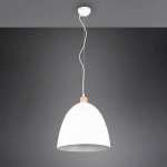 REALITY LEUCHTEN SUSPENSION JAGGER, À UNE LAMPE, Ø 40 CM, BLANCHE