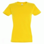 TEE-SHIRT PERSONNALISABLE ACTIVE 190 GFEMME JAUNE