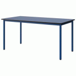 TABLE MALIBU 160X80 T6 4P STRA BLEU U525/NOIR BLEU 5005 - MANUTAN EXPERT