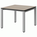 TABLE MALIBU 80X80 T3 SOUDÉ ST ANTIB ACAC/NOIR GRIS 9006