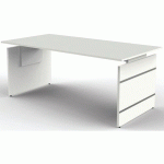 BUREAU RÉGLABLE FORM4 - L180XP80XH68-76CM BLANC 4416 - KERKMANN