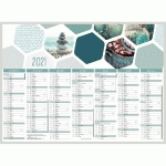 CALENDRIER BANCAIRE ZEN - 40,5 X 55 CM - 2022