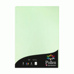 LOT DE 2 - ETUI DE 50 FEUILLES POLLEN 210X297MM 120G/M2 - VERT