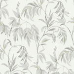 PAPIERS PEINTS JUNGLE POUR COULOIR ET BUREAU | PAPIER PEINT FEUILLE GRIS ET BEIGE | TAPISSERIE BEIGE MOTIF FEUILLE POUR CHAMBRE - 10,05 X 0,53 M