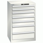 ARMOIRE BLANC GRIS 564X572X850 AVEC 7 TIR. 75KG _ 14.252.180 - LISTA