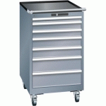 ARMOIRES À TIROIRS GRIS 564X725X990 AVEC 7 TIROIRS 75KG - LISTA