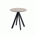 INFINITY TABLE DE BISTROT MOONSTONE Ø70 CM - VEBA