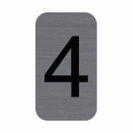 LOT DE 7 - PLAQUE DE SIGNALISATION CHIFFRES 