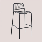 TABOURET HAUT EMPILABLE (75,5 CM) ELTON SKLUM NOIR - NOIR