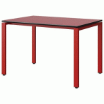 TABLE MALIBU 120X80 T6 SOUDÉ ST ANTIB ROU U321/NO ROUGE 3020 - MANUTAN EXPERT